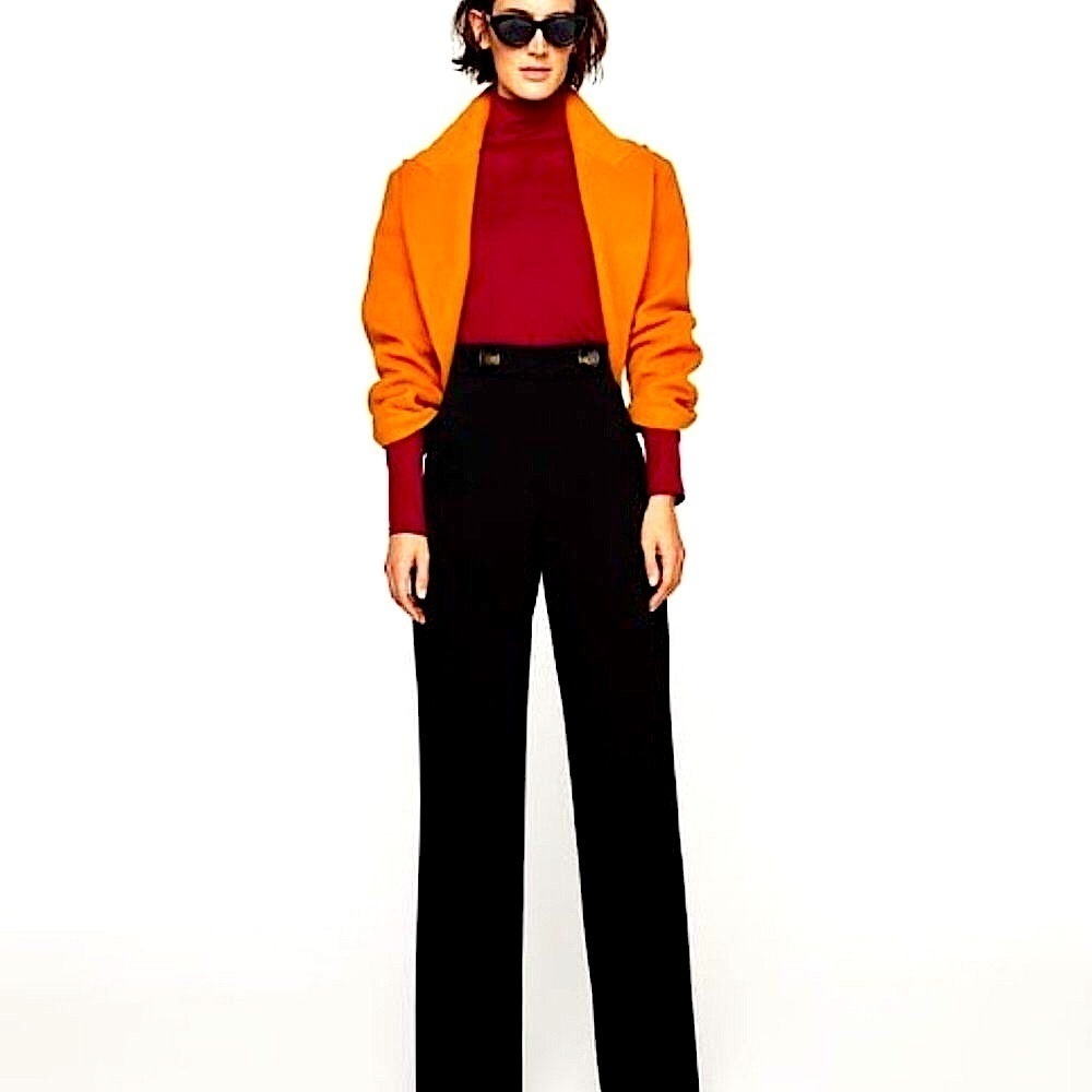 ZARA Black Wide Leg Palazzo Trousers